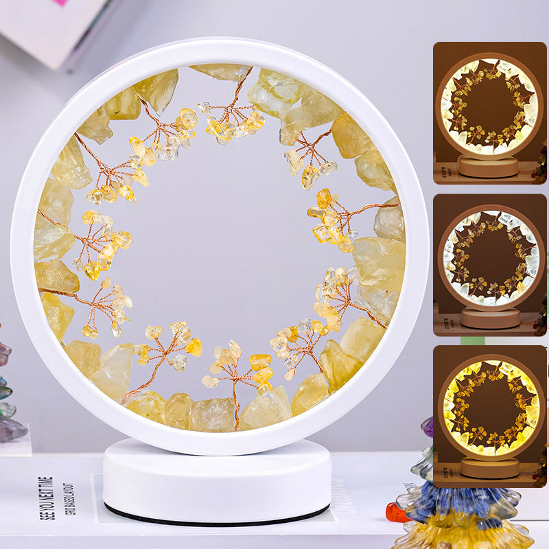 Crystal Flower Tree USB Night Lamp