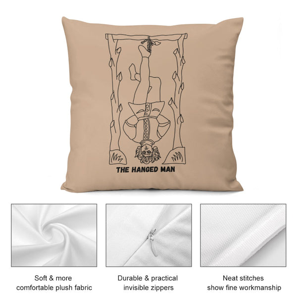 Celestial Plush Throw Pillow Case- THE HANGED MAN