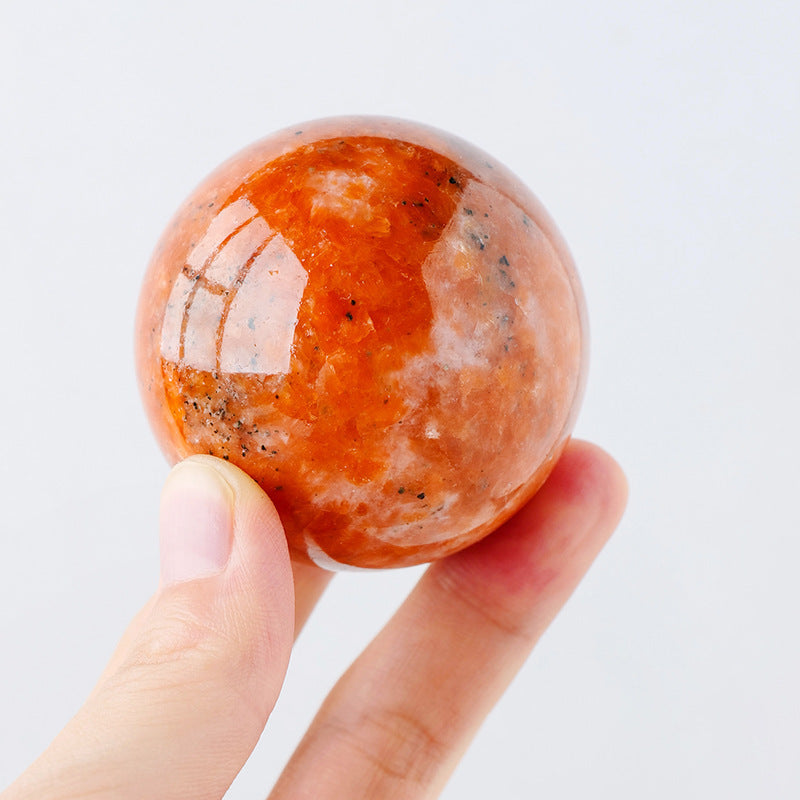 Polished Sunstone Crystal Ball