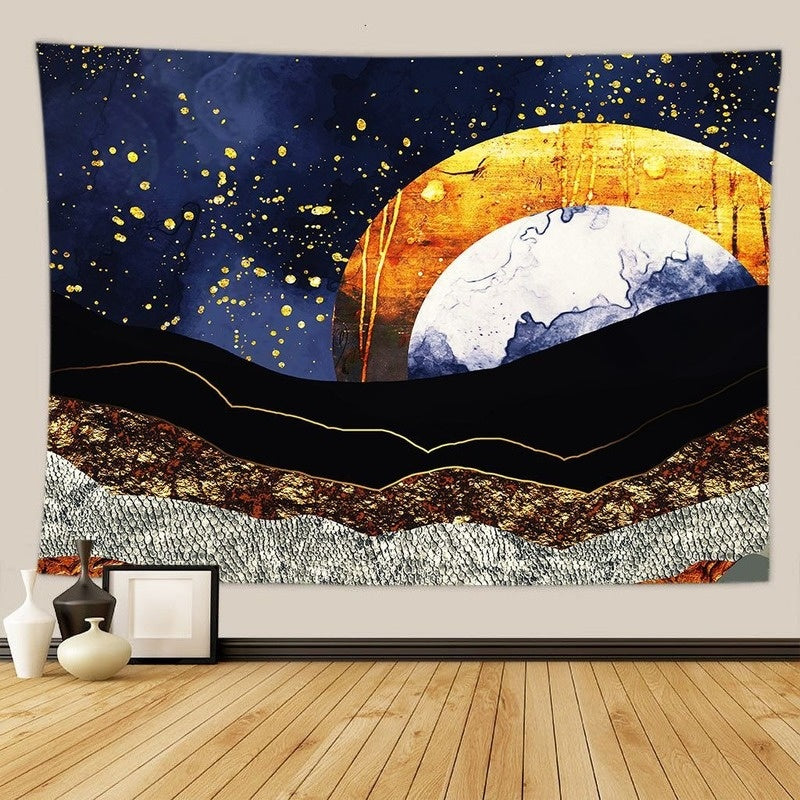 Celestial Sun & Moon Tapestry