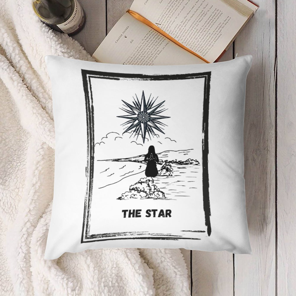 Celestial Plush Throw Pillow Case - THE STAR