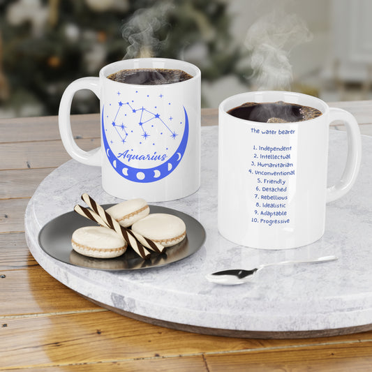 Zodiac Coffee Mug: Aquarius Edition