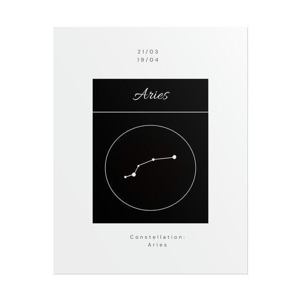 Aries Star Constellation Zodiac Poster