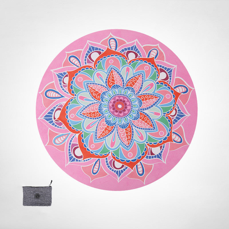 Round Lotus meditation mat