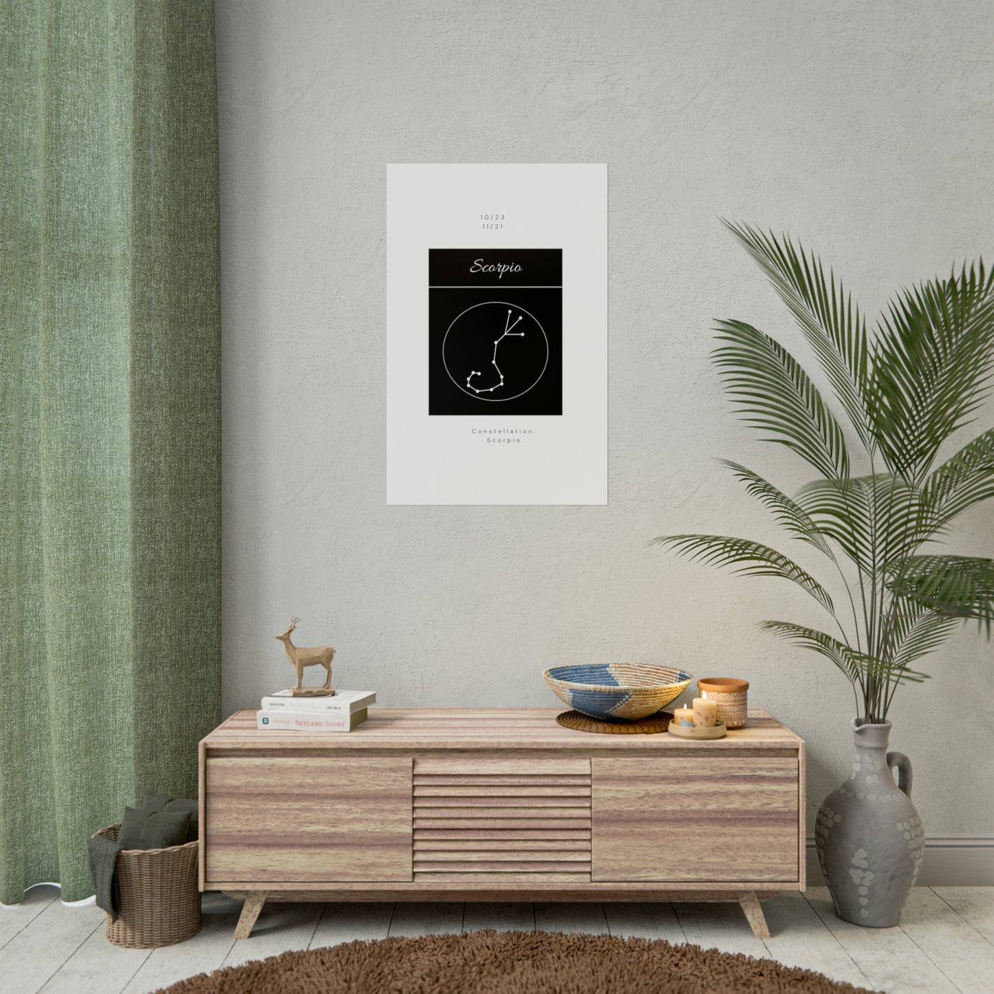 Scorpio Star Constellation Zodiac Poster