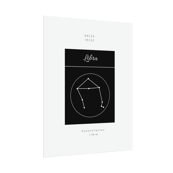 Libra Star Constellation Zodiac Poster