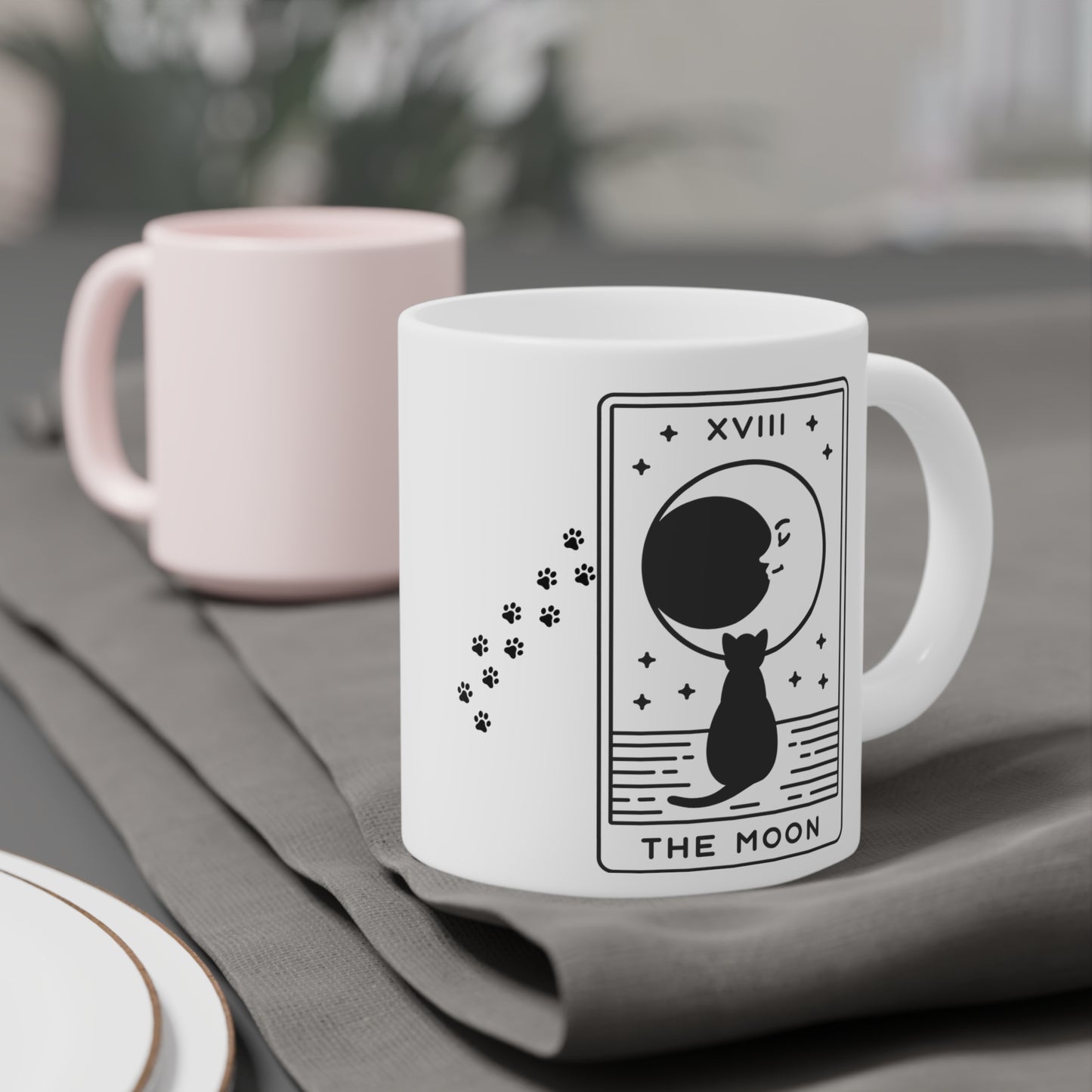 Tarot Card Coffee Mug: The Moon