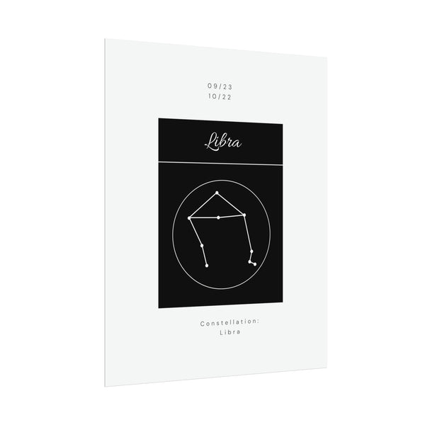 Libra Star Constellation Zodiac Poster