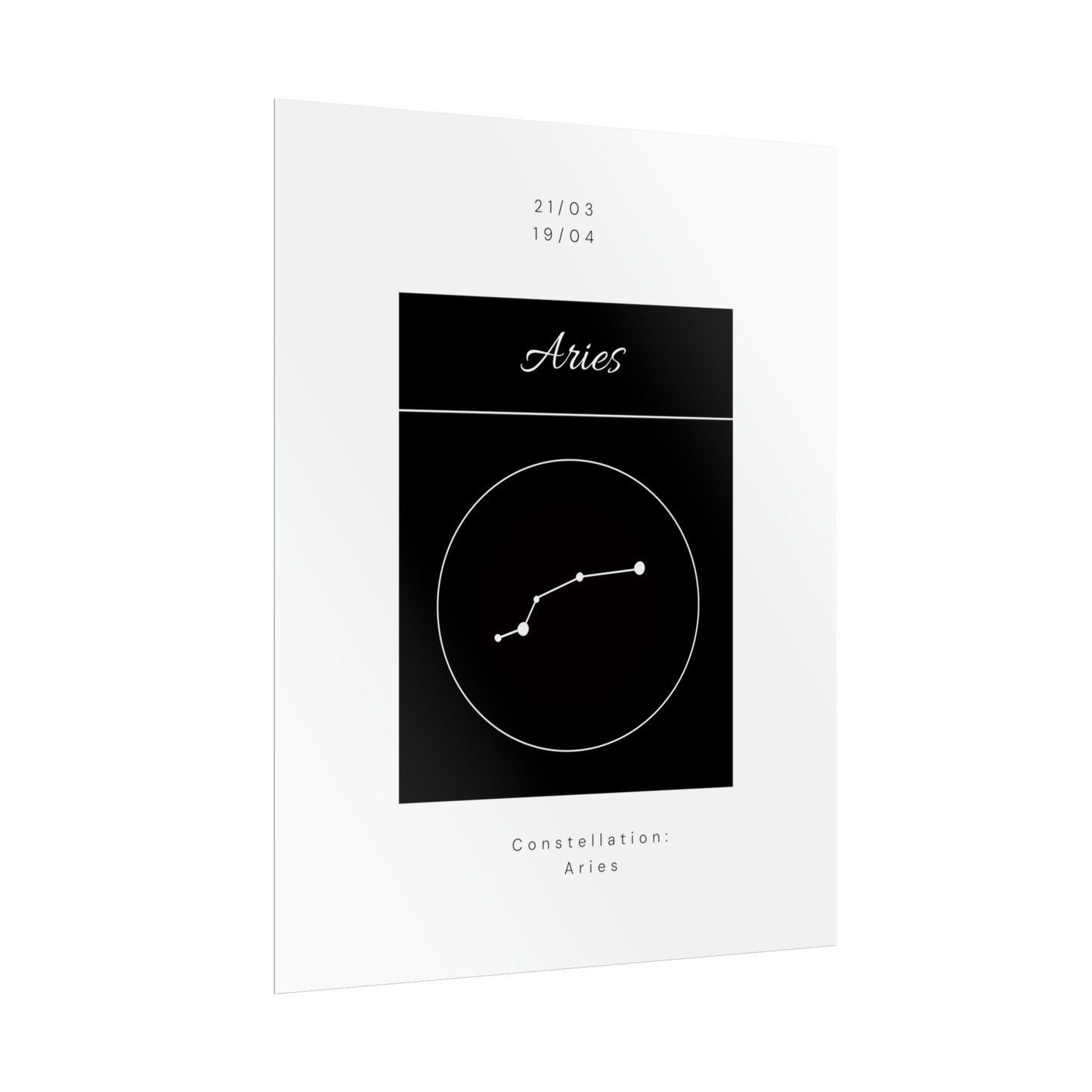 Aries Star Constellation Zodiac Poster