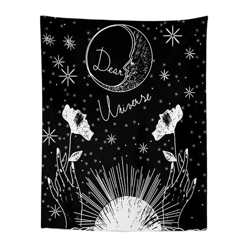 "Moon & Stars Zodiac Tapestry"