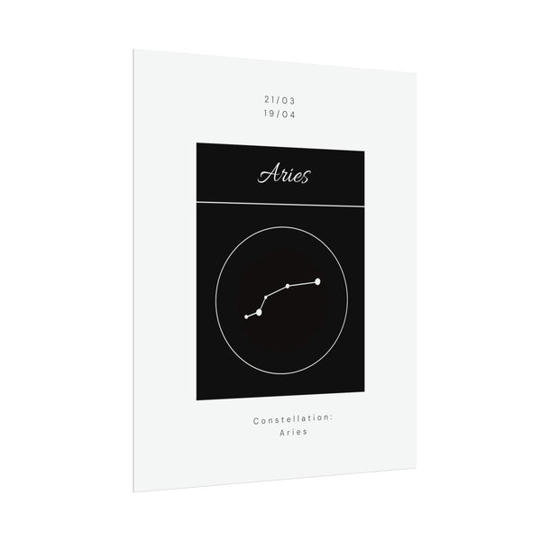 Aries Star Constellation Zodiac Poster