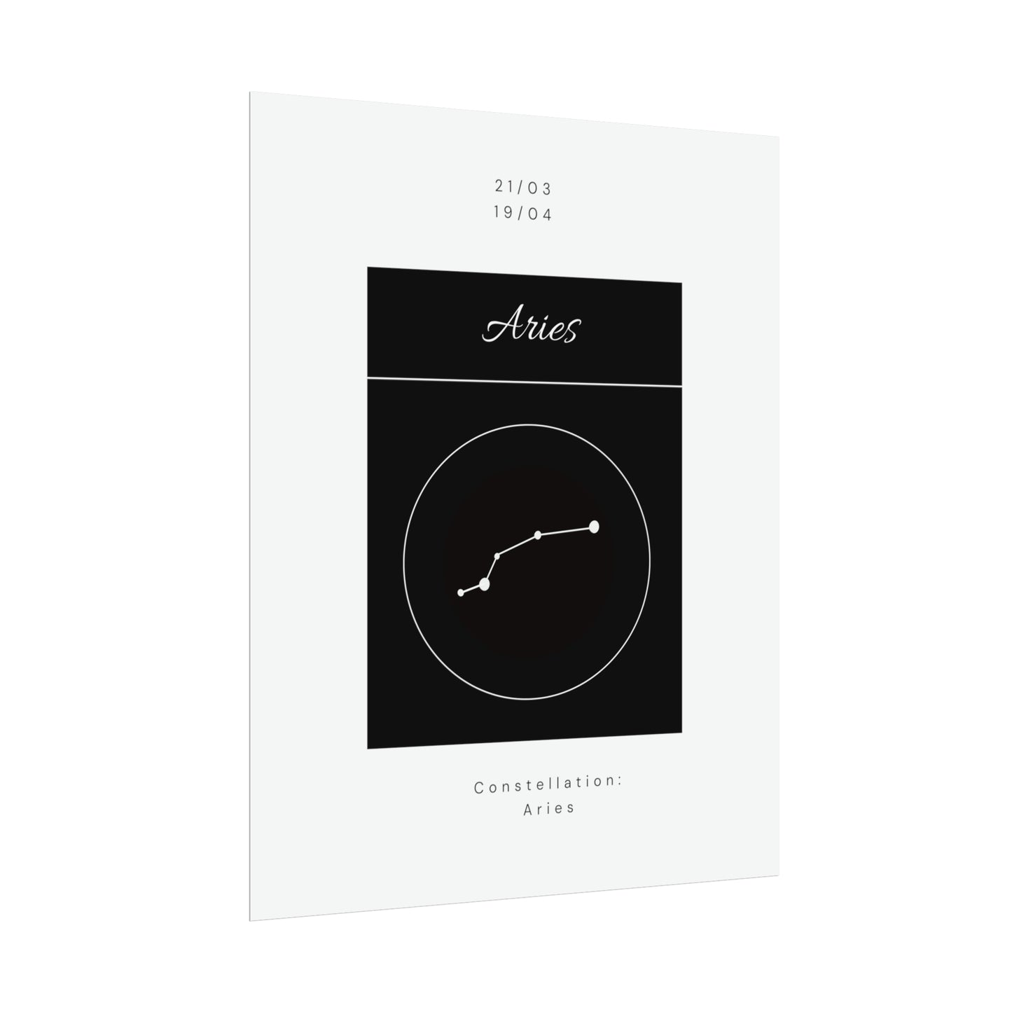 Aries Star Constellation Zodiac Poster