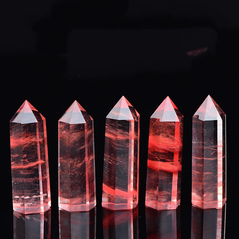 Red Jasper Hexagonal Crystal Column