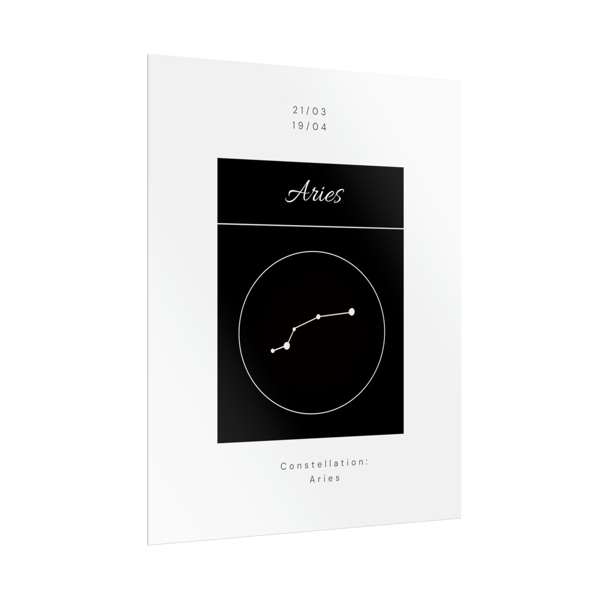 Aries Star Constellation Zodiac Poster