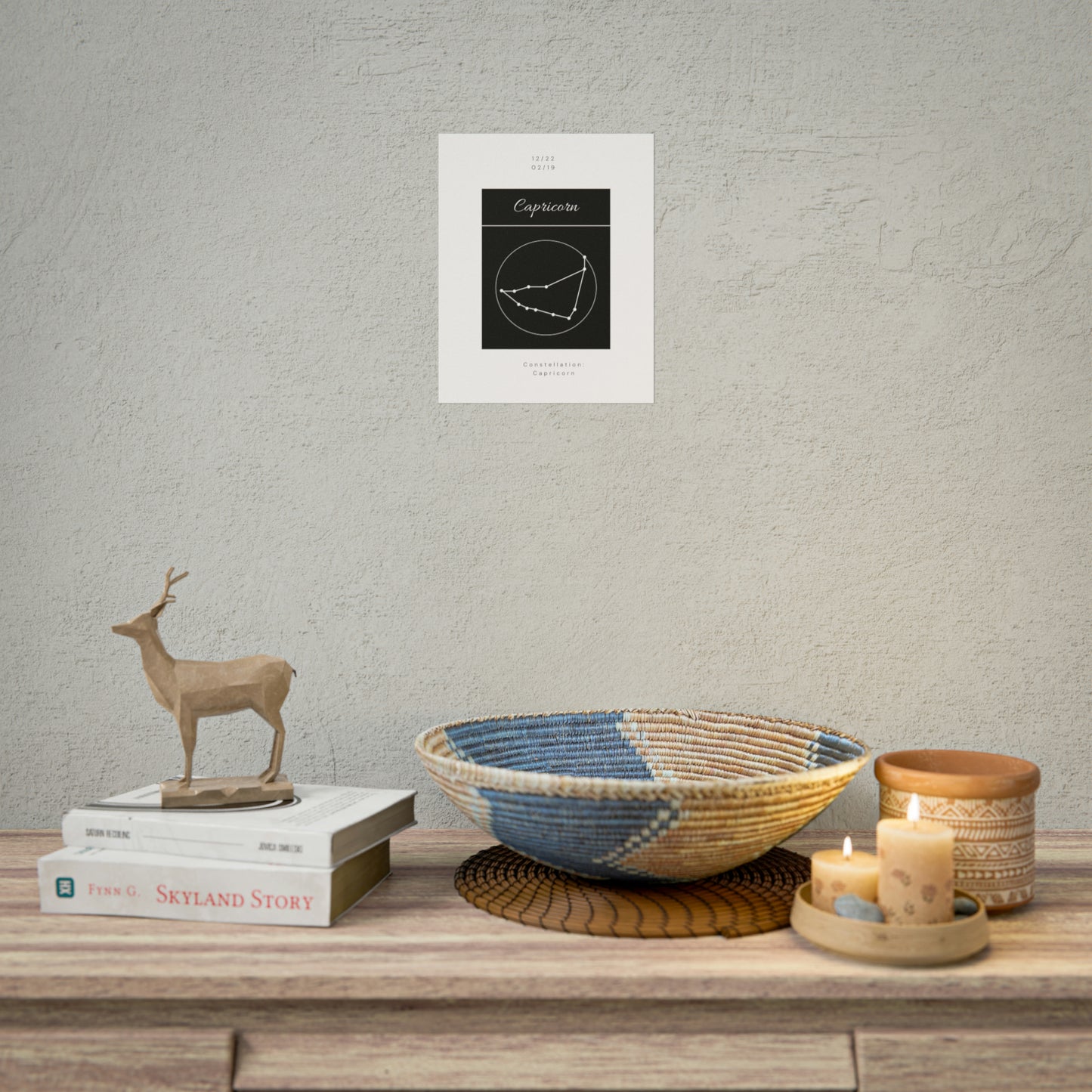 Capricorn Star Constellation Zodiac Poster