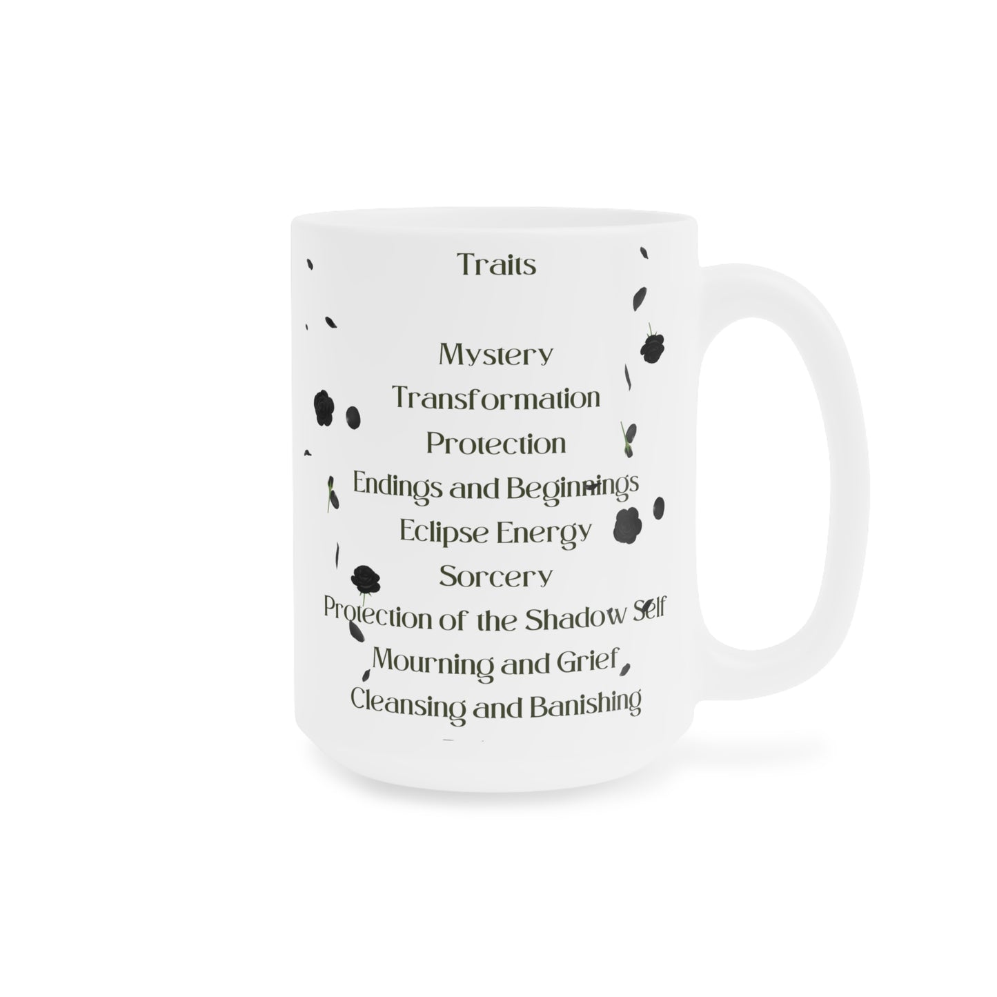 Midnight Rose Enchantment Ceramic Mug