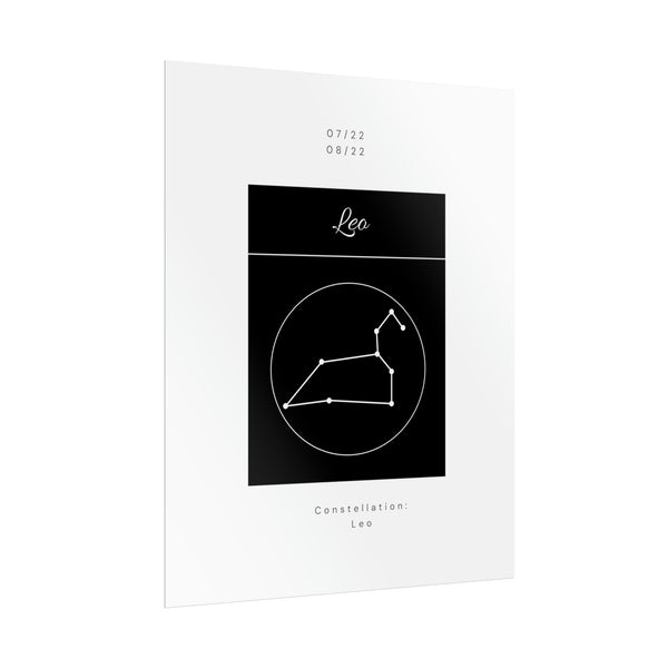 Leo Star Constellation Zodiac Poster