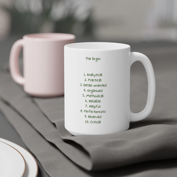 Zodiac Coffee Mug with Traits: Virgo Edition