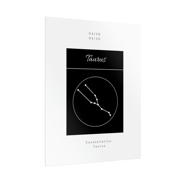 Taurus Star Constellation Zodiac Poster