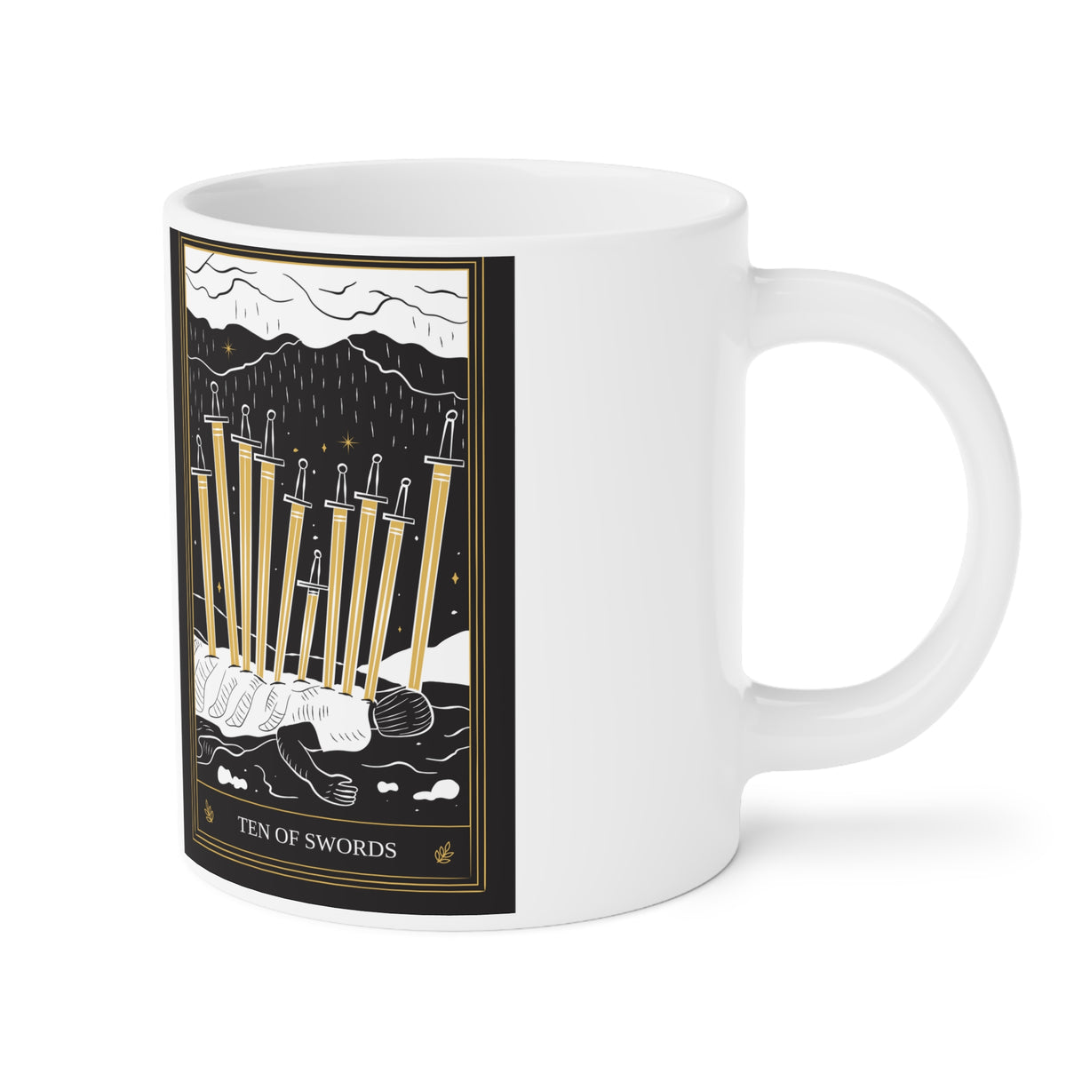 10 of Swords Tarot Card Coffee Mug