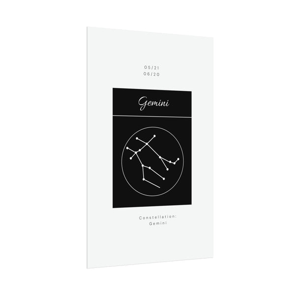 Gemini Star Constellation Zodiac Poster