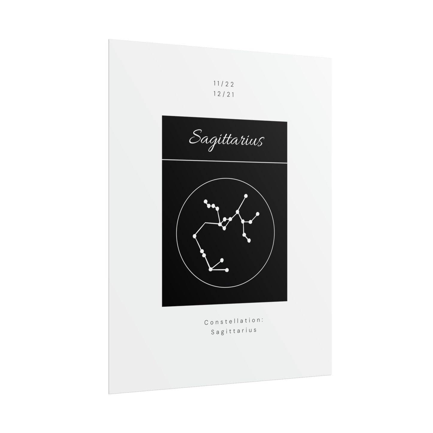 Sagittarius Star Constellation Zodiac Poster