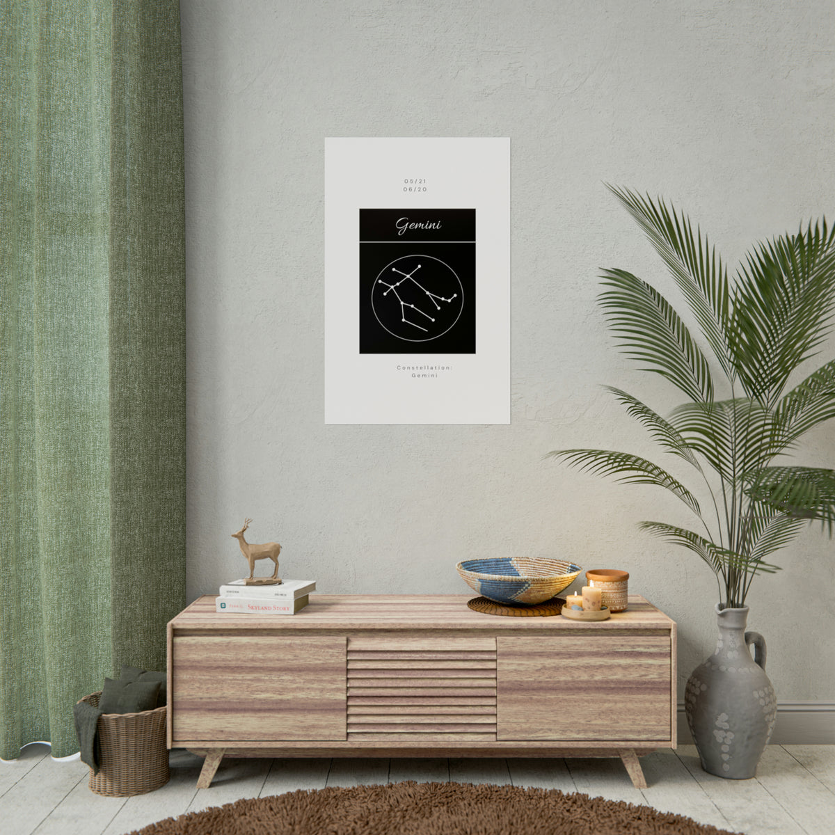 Gemini Star Constellation Zodiac Poster