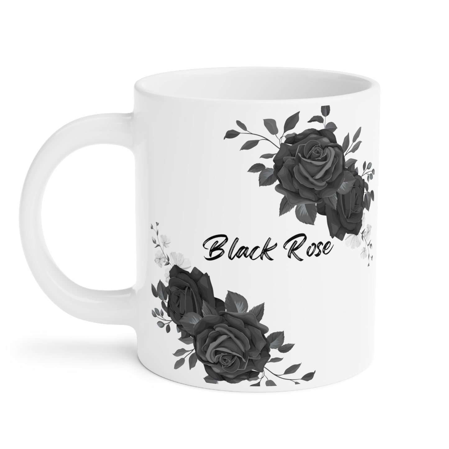 Midnight Rose Enchantment Ceramic Mug