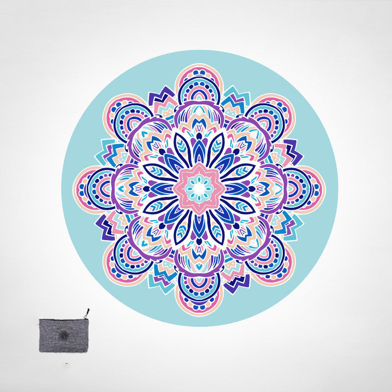 Round Lotus meditation mat