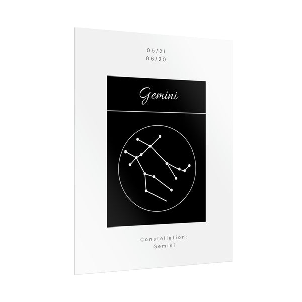 Gemini Star Constellation Zodiac Poster