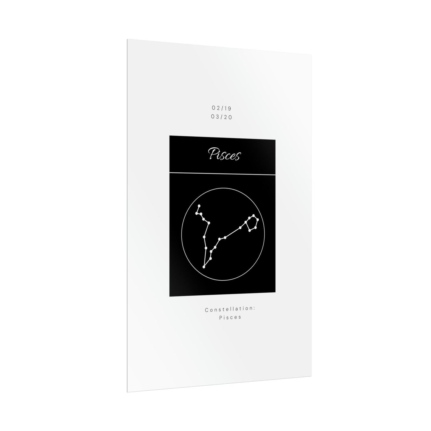 Pisces Star Constellation Zodiac Poster