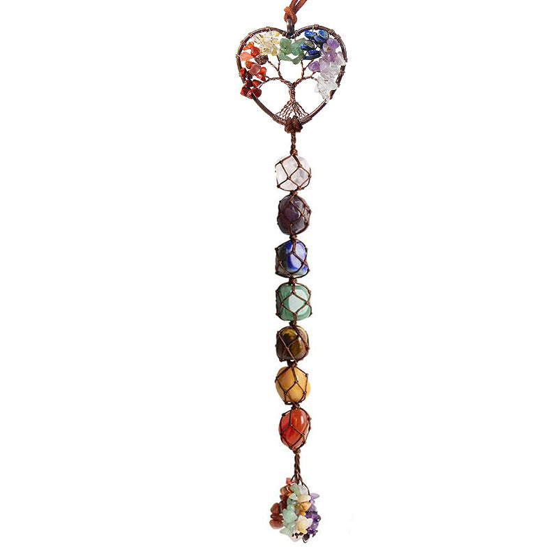 7-Color Crystal Tree of Life Pendant