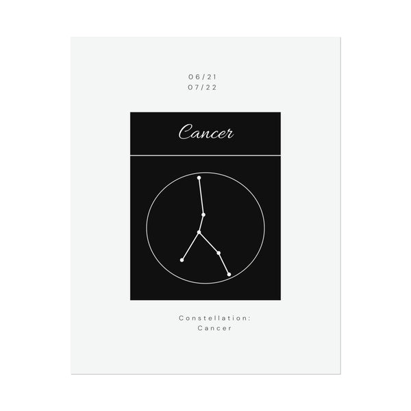 Cancer Star Constellation Zodiac Poster