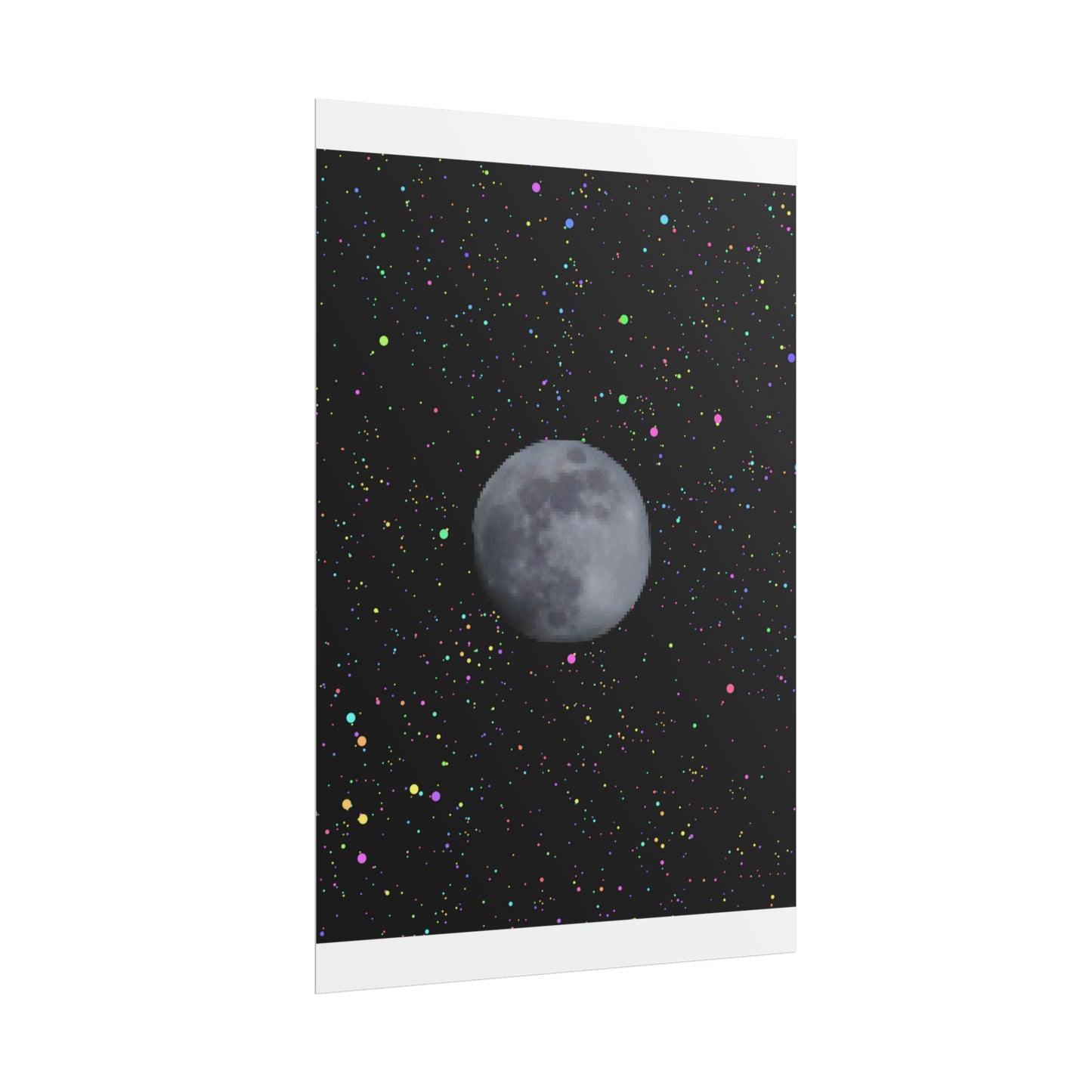 Moon Poster: Full Moon in a Clear Sky