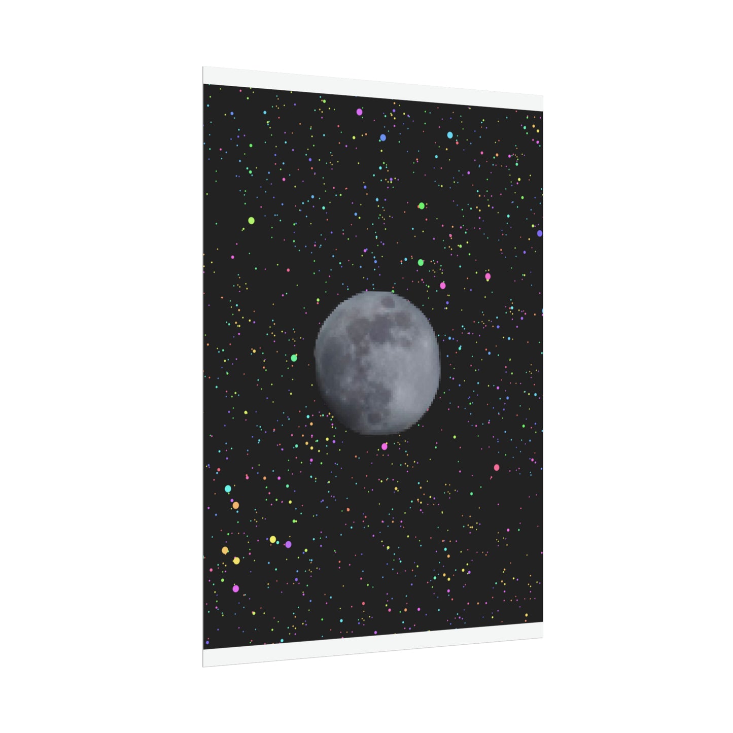 Moon Poster: Full Moon in a Clear Sky