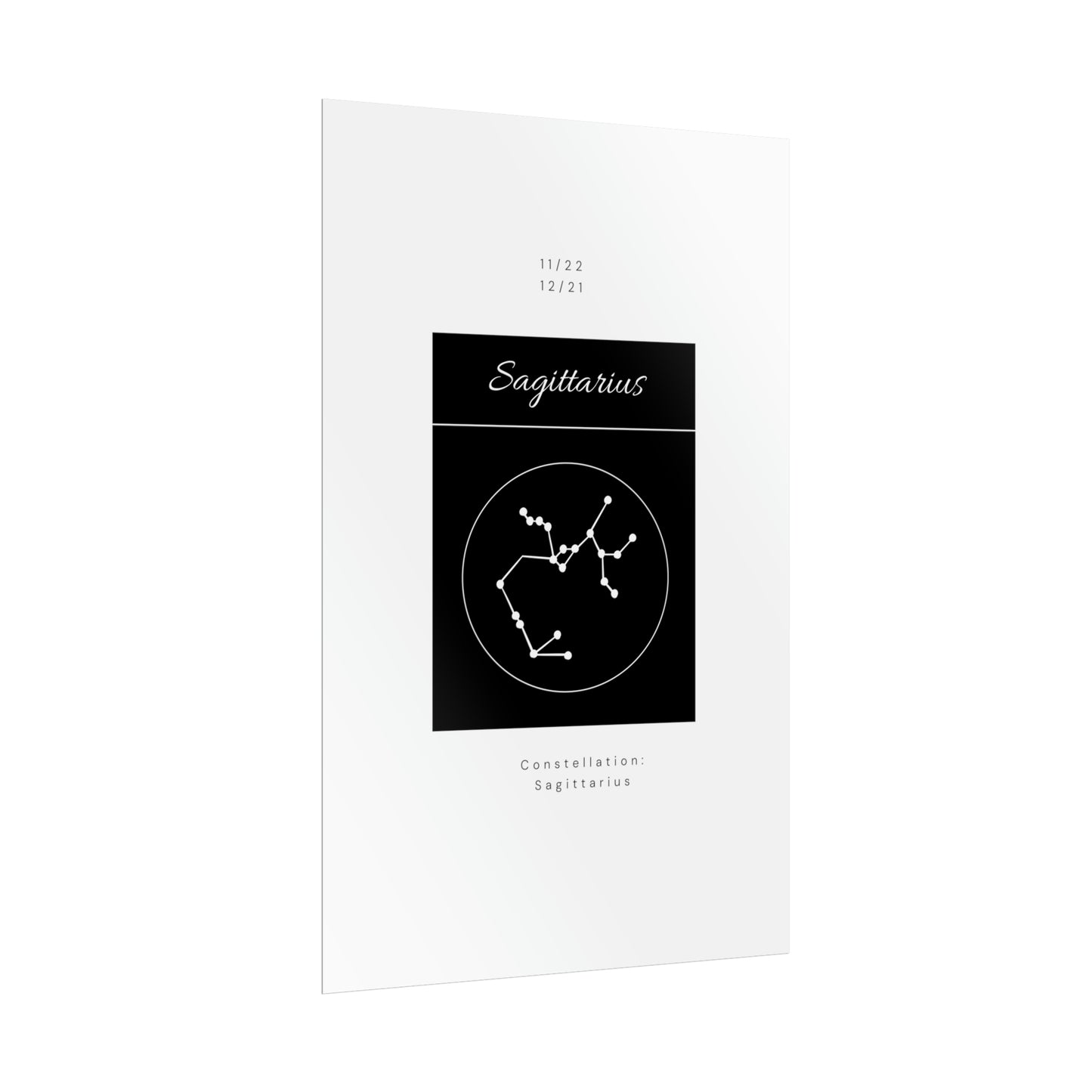 Sagittarius Star Constellation Zodiac Poster