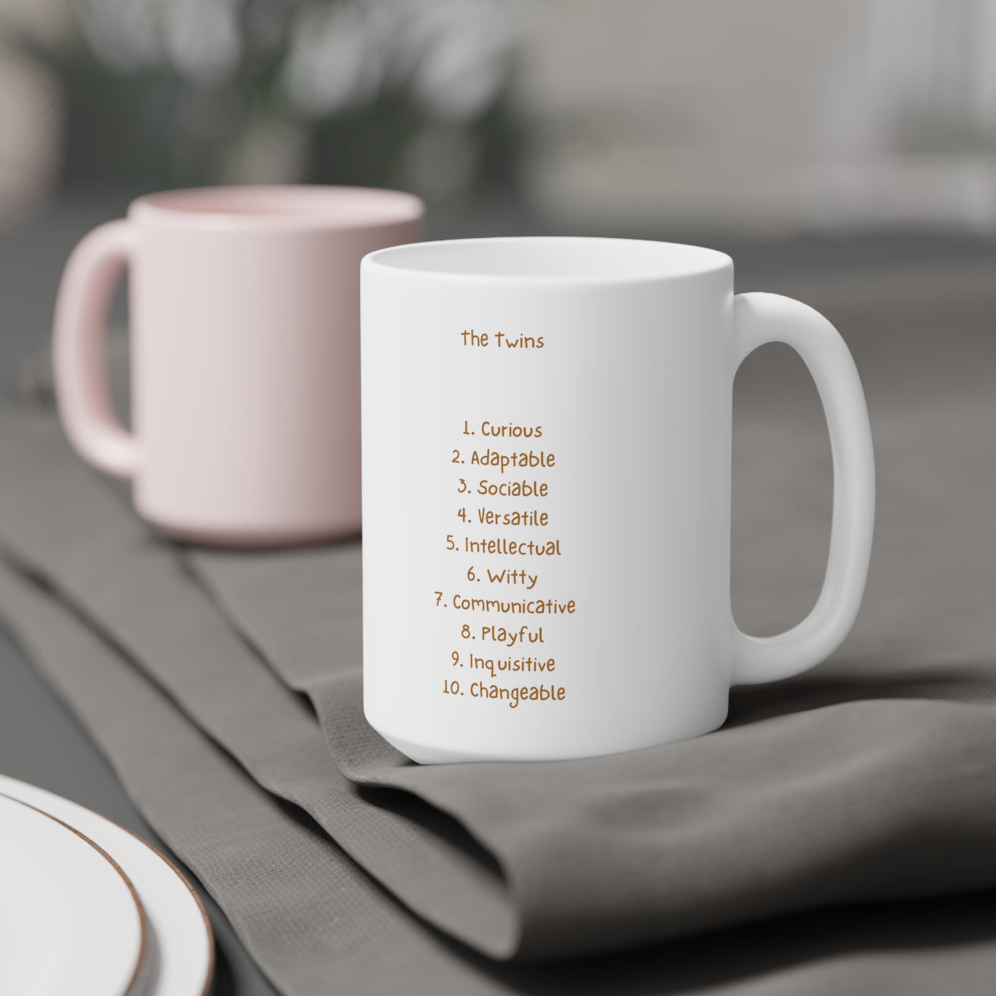 Zodiac Mug/ Gemini with Traits