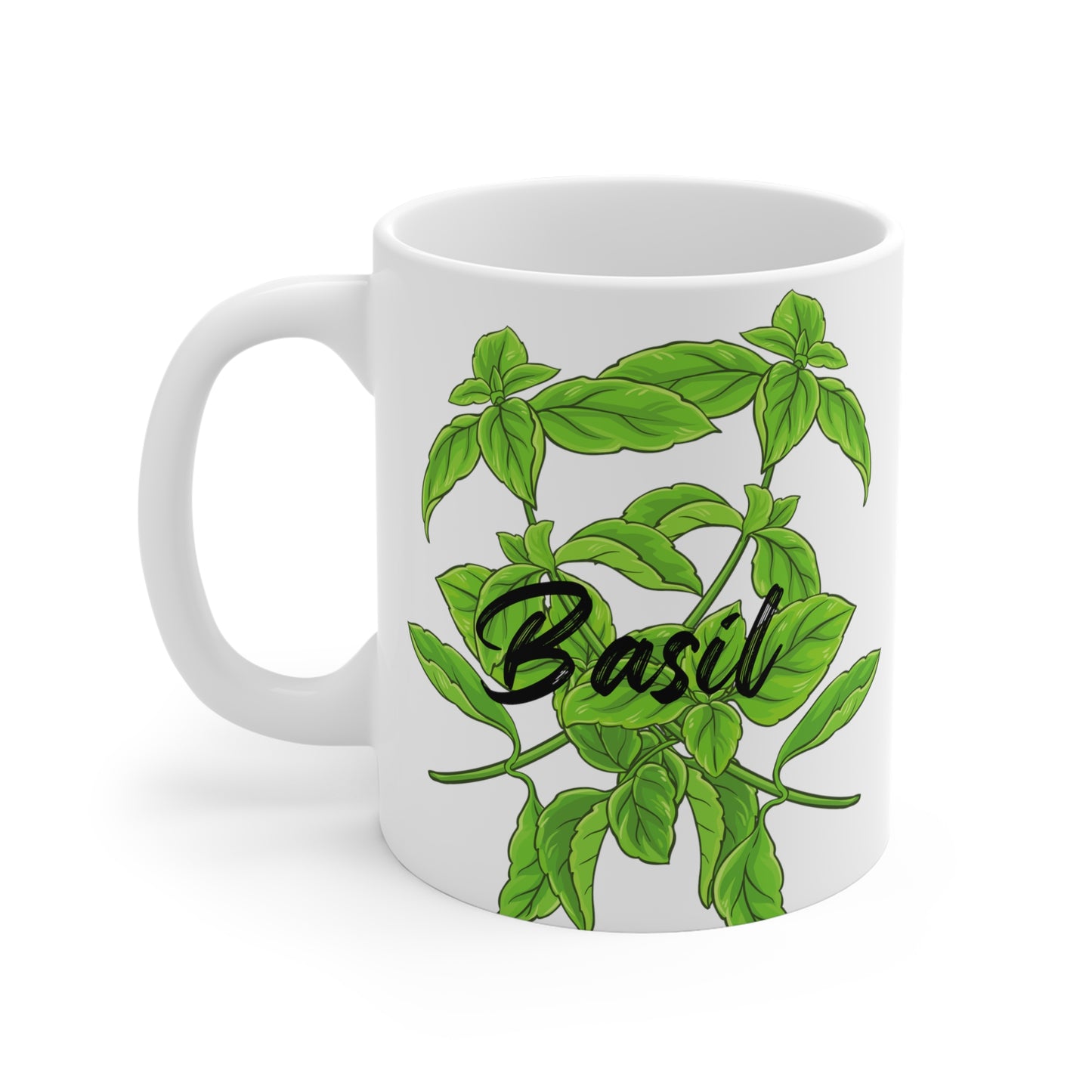 Basil Bliss Ceramic Mug