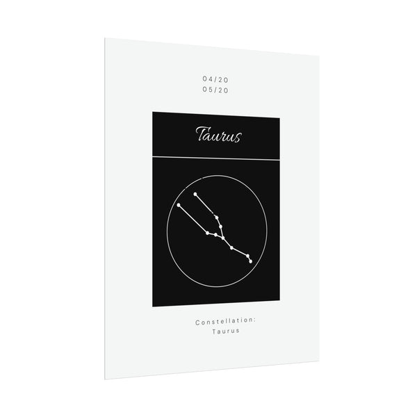 Taurus Star Constellation Zodiac Poster