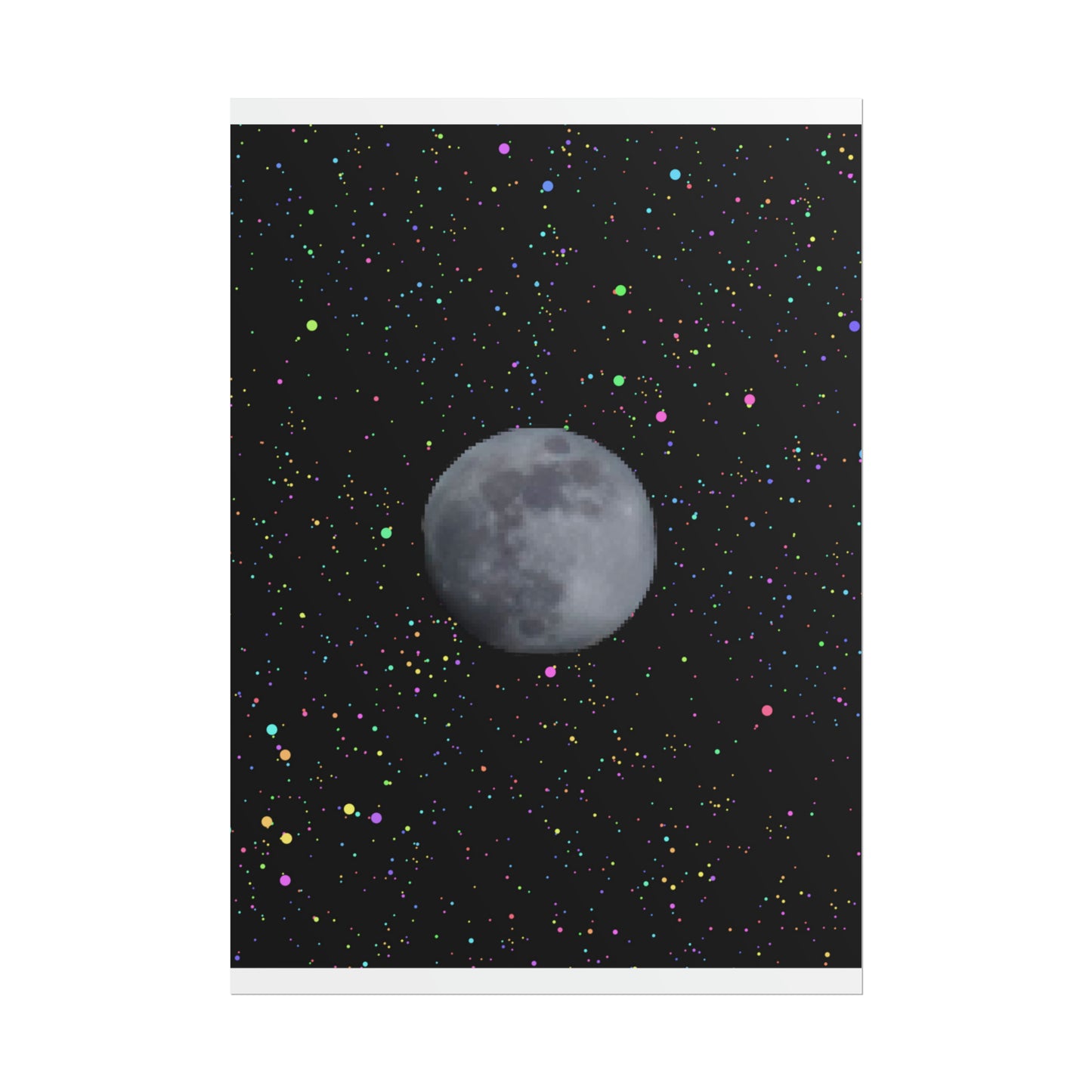 Moon Poster: Full Moon in a Clear Sky