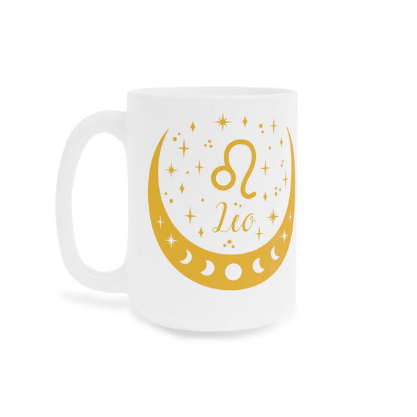 Zodiac Coffee Mug with Traits: Leo Edition