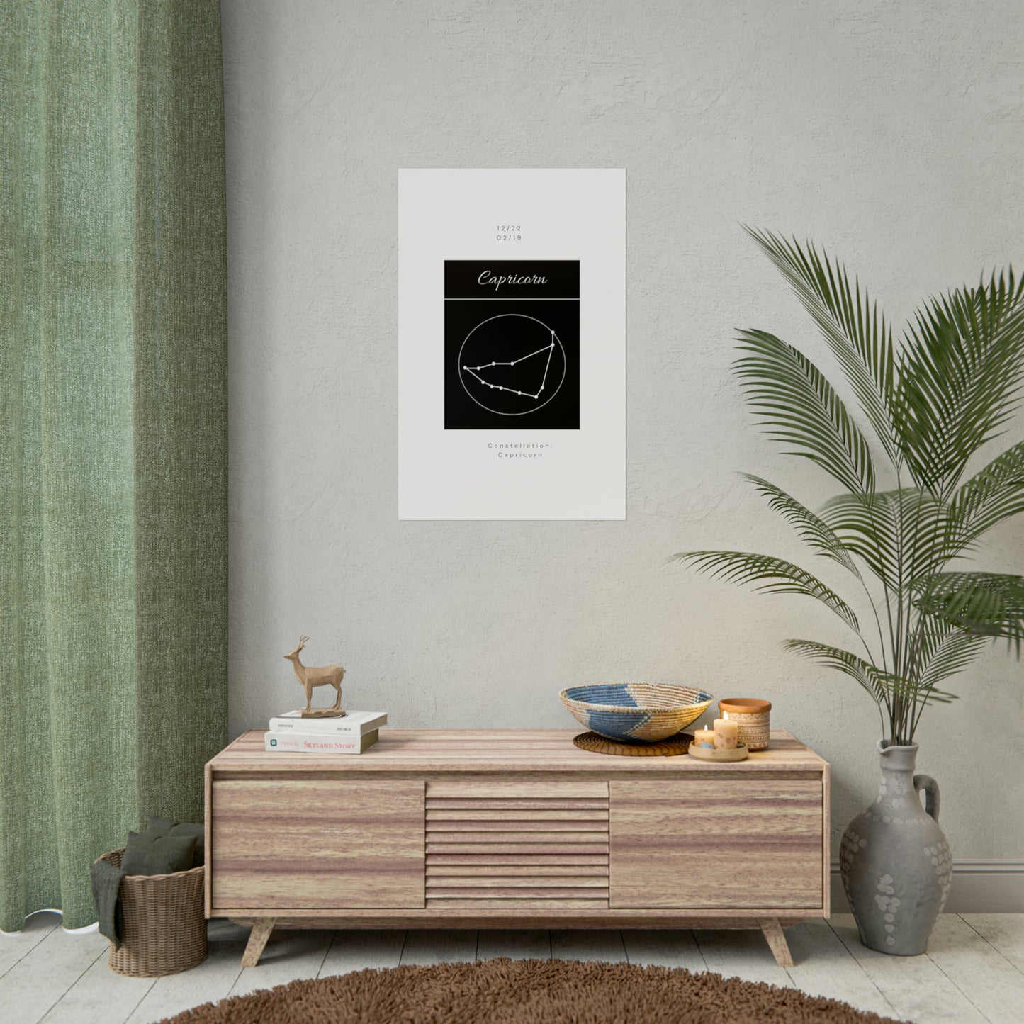 Capricorn Star Constellation Zodiac Poster