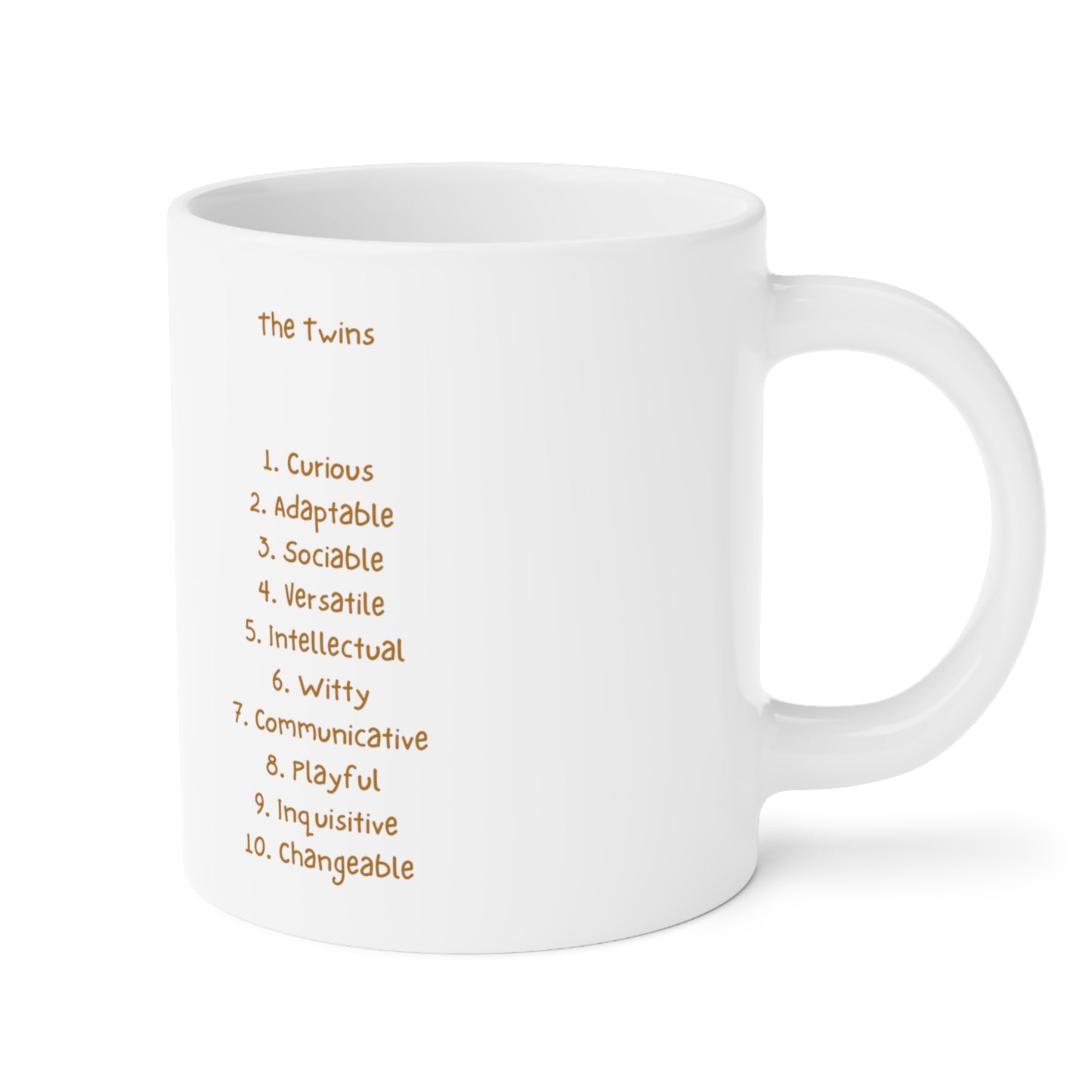 Zodiac Mug/ Gemini with Traits