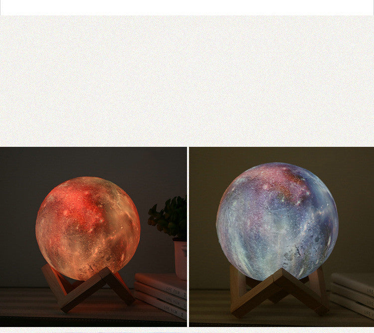 Mystic Moon Painted LED Color Night Light