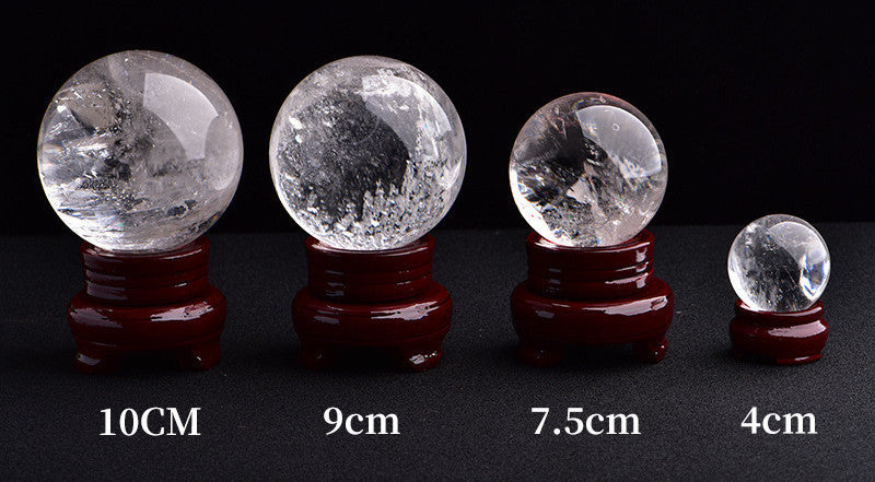 Polished Rough Crystal Sphere Decor