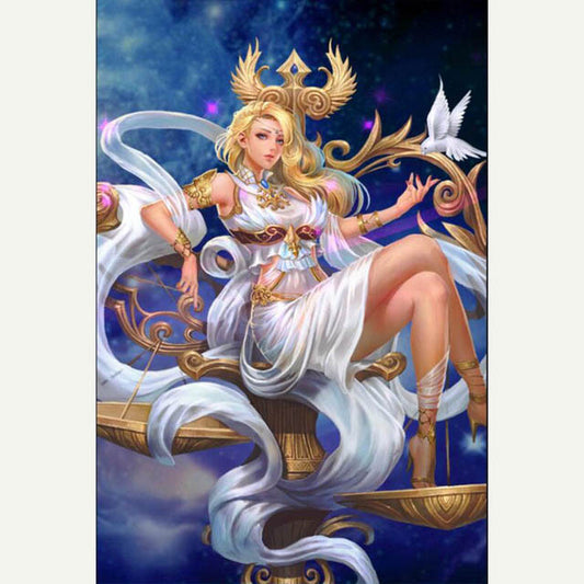 12 Zodiac Goddess Fairy Painting Diy  Mosaic Diamond Color Woman Figure Beauty