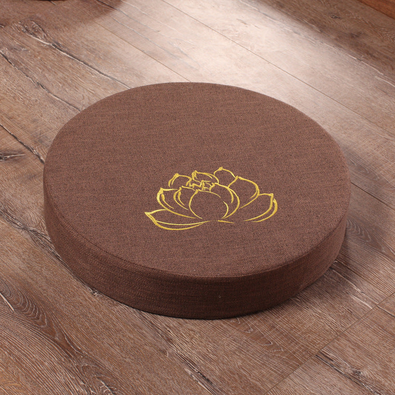 Lotus Blossom Embroidered Meditation Futon