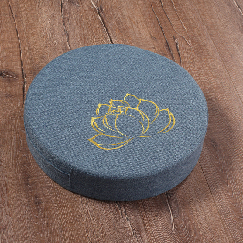 Lotus Blossom Embroidered Meditation Futon