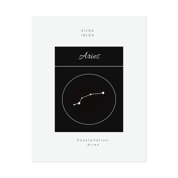 Aries Star Constellation Zodiac Poster