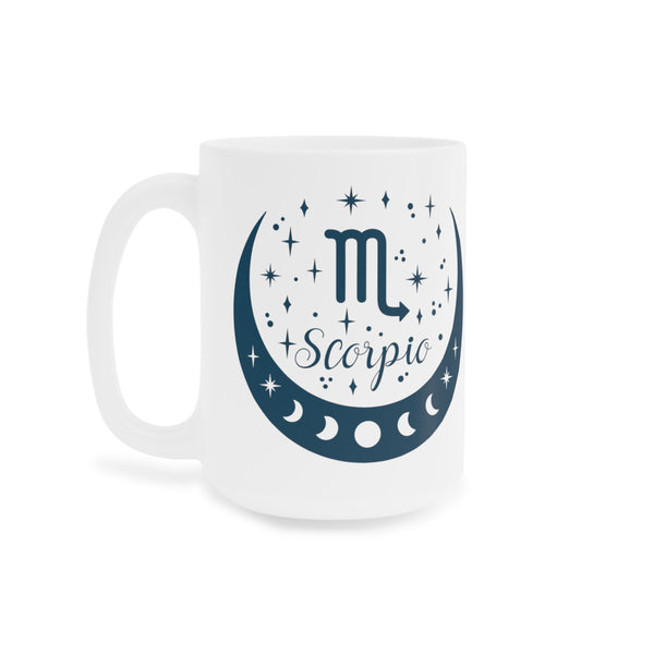 Zodiac Coffee Mug with Traits: Scorpio Edition